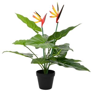 vidaXL Kunst Strelitzia Plant Groen 65 x 13 x 55 cm Stof, PE en PEVA