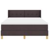 vidaXL Boxspringbed met matras Donkerbruin 200 x 160 cm Polyester