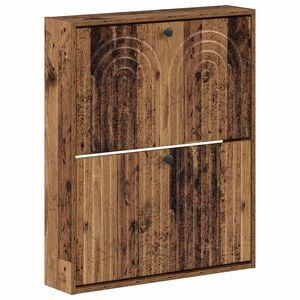 vidaXL Wandgemonteerde Schoenkast ALKMAAR 71 x 17 x 86 cm Bewerkt hout