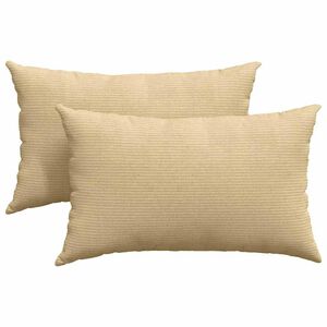 vidaXL Sofa Kussens 2 stuks Grijs groen 50 x 30 cm Cordstof