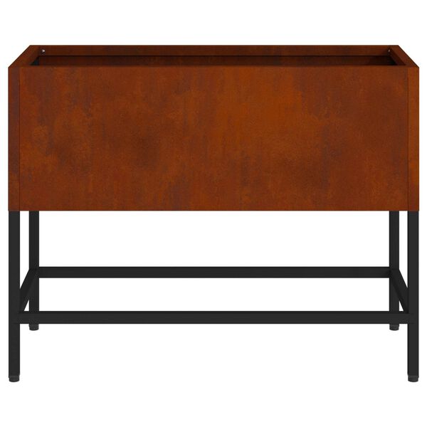 vidaXL Verhoogde Tuin Plantbak Roestig 60 x 26 x 45 cm Cortenstaal