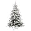 vidaXL Kunstmatige Inklapbare Kerstboom Wit 240 cm PE en PVC