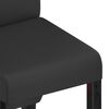 vidaXL Eetkamerstoelen 4 st kunstleer zwart