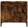 vidaXL Badkamerkast 65x33x60 cm bewerkt hout gerookt eikenkleurig