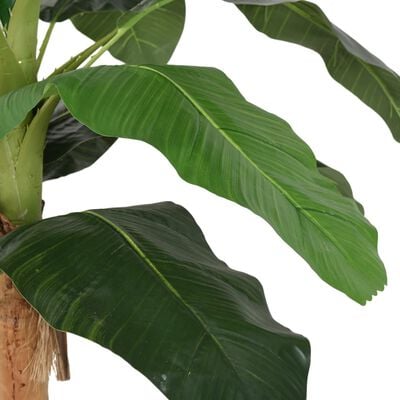 vidaXL Kunstplant bananenboom 18 bladeren 150 cm groen