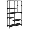 vidaXL Boekenkast 5-laags 99 x 35,5 x 176 cm Bewerkt hout Zwart eiken