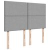 vidaXL Boxspring met matras stof lichtgrijs 160x200 cm