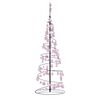 vidaXL LED-kerstboom met kerstballen 100 LED's warm wit 150 cm