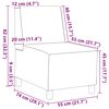 vidaXL Modulaire Bankeenheid Armlos 3 pcs Roze 55 x 74 x 82 cm Fluweel