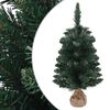 vidaXL Kunstkerstboom met standaard 90 cm PVC groen