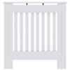vidaXL Radiatorafdekking 2 pcs Wit 78 x 19 x 81,5cm Bewerkt hout