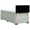 vidaXL Boxspring met matras fluweel lichtgrijs 90x190 cm