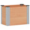 vidaXL Verhoogde plantenbak Bruin 50 x 30 x 36 cm WPC en Aluminium