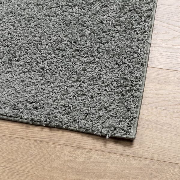 vidaXL Vloerkleed PAMPLONA shaggy hoogpolig modern 60x110 cm groen
