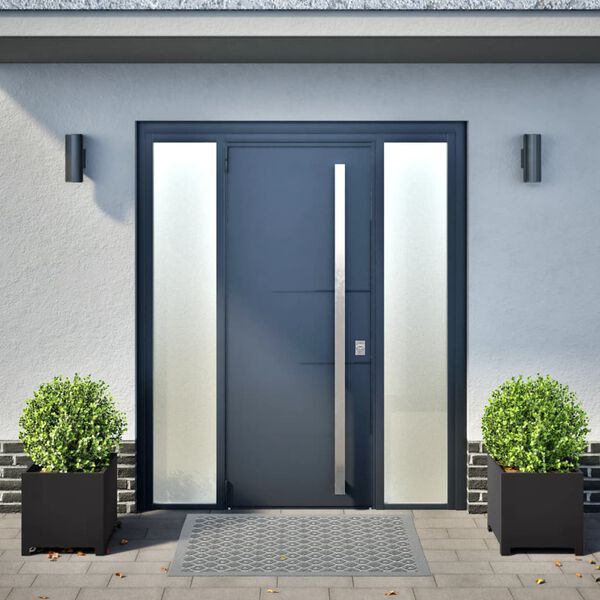 vidaXL Plantenbakken 2 st 40x40x40 cm staal zwart