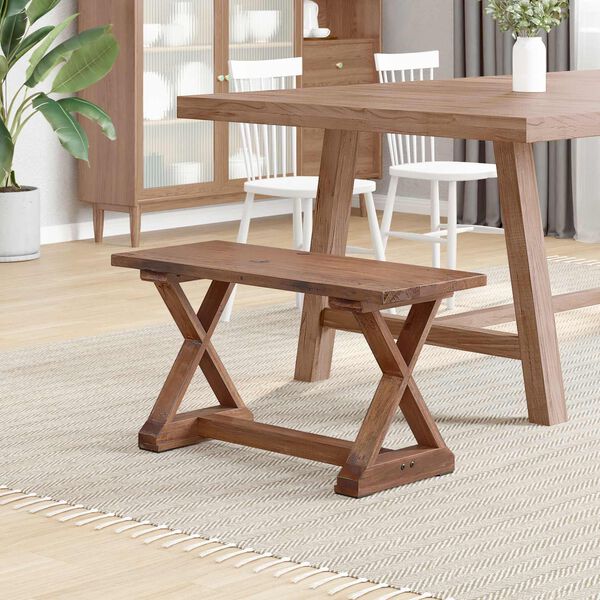 vidaXL Bank Naturel 85 x 35 x 47 cm Massief gerecycled hout