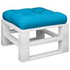 vidaXL Palletkussen 60x60x12 cm stof blauw