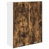 vidaXL Hangkast Gerookt eiken 80 x 31 x 100 cm Bewerkt hout