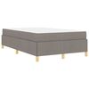 vidaXL Bedframe met matras Taupe 120 x 190 cm Stof