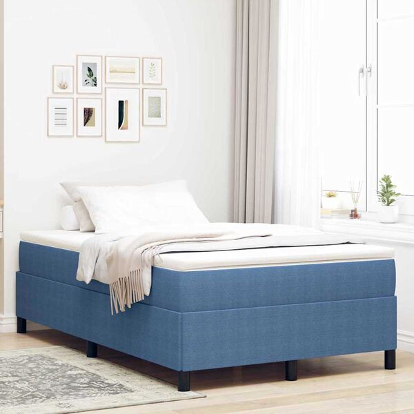 vidaXL Boxspringbed Blauw 120 x 200 cm Fluweel