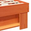vidaXL Bedframe Wasbruin 150 x 200 cm Massief grenenhout