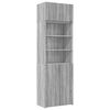 vidaXL Opbergkast 70x42,5x225 cm bewerkt hout grijs sonoma eikenkleur