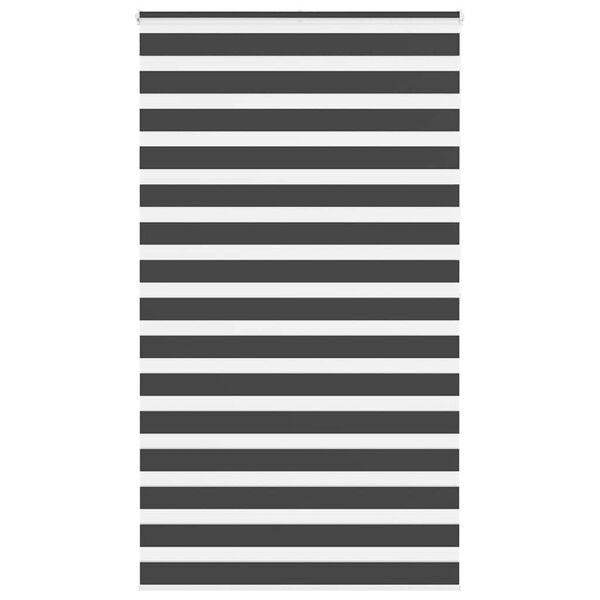 vidaXL Zebra rolgordijn 135x200 cm stofbreedte 130,9 cm zwart