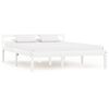 vidaXL Bedframe massief grenenhout wit 140x200 cm