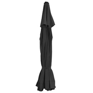 vidaXL Vervangingsdoek voor parasol 515 cm zwart