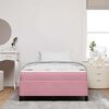 vidaXL Bedframe met matras Roze 120 x 200 cm Stof