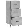 vidaXL Dressoir 34,5x34x90 cm bewerkt hout betongrijs