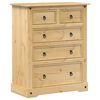 vidaXL Ladekast Corona 92x48x114 cm massief grenenhout