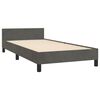 vidaXL Bedframe zonder matras 90x190 cm fluweel donkergrijs