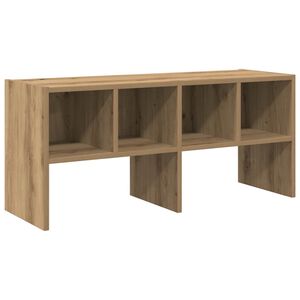 vidaXL Schoenenrek stapelbaar 89,5x30x40 cm artisanaal eikenkleurig