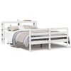 vidaXL Bedframe zonder matras massief grenenhout wit 135x190 cm