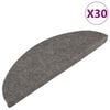 vidaXL Trapmatten zelfklevend 30 st 56x17x3 cm grijs