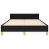 vidaXL Bedframe zonder matras 120x190 cm stof zwart