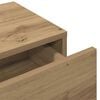 vidaXL Wandschap met lades 60x26,5x15 cm bewerkt hout artisanaal eiken