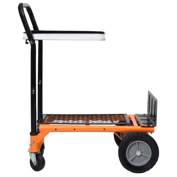 vidaXL 2-in-1 Steekwagen inklapbaar met zakhouder