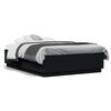 vidaXL Bedframe bewerkt hout zwart 120x190 cm