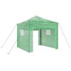 vidaXL Kas met pop-up frame met dak Groen 290 x 290 x 315 cm IJzer