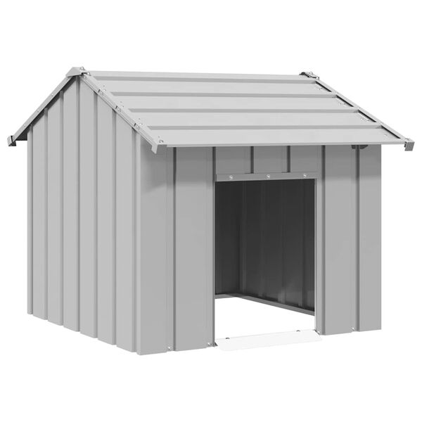 vidaXL Hondenhok met dak 85x107x81 cm gegalvaniseerd staal