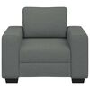 vidaXL Fauteuil 60 cm stof donkergrijs