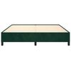 vidaXL Bedframe zonder matras 180x200 cm fluweel donkergroen