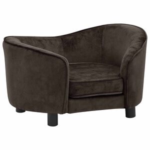vidaXL Hondenbank 69x49x40 cm pluche bruin