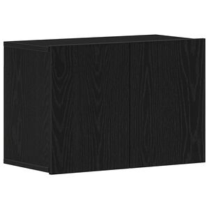 vidaXL Tv-meubel 60x30x41 cm bewerkt hout zwart eikenkleurig