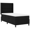 vidaXL LED Box Spring Bed met hoofdeinde Zwart 90 x 200 cm Stof