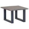 vidaXL Salontafel met natuurlijke randen 60x60x40 cm acaciahout grijs