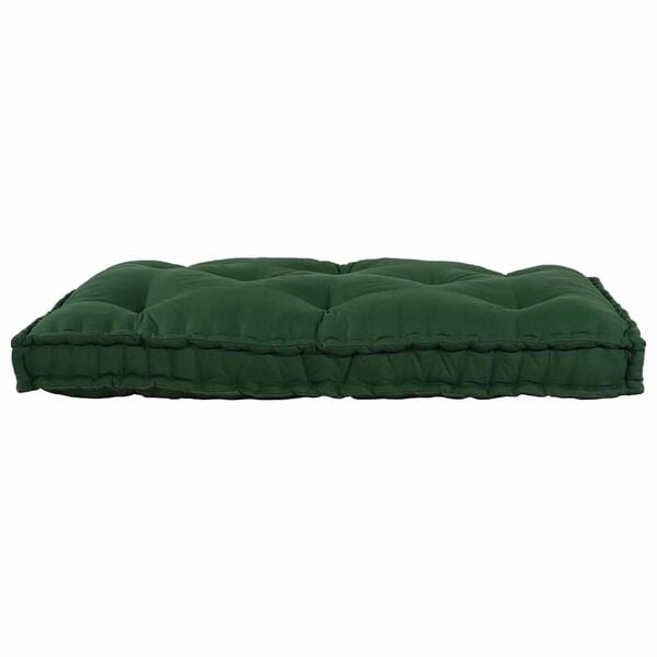 vidaXL Pallet Sofa Kussen Groen 120 x 80 x 12 cm Stof