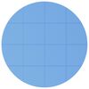vidaXL Zwembad Grondmat 16 st &Oslash; 235 cm Rond EVA Schuim Blauw
